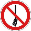 Verbotsschilder auf Bogen Knoten verboten