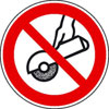 Verbotsschild auf Bogen Nicht zul�ssig f�r Freihand und
