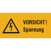 Warn-Kombischilder auf Bogen Vorsicht Spannung