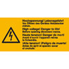 Warn-Kombischilder auf Bogen Hochspannung Lebensgefahr! Vor �ffnen des Ger�tes