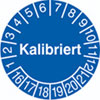 Pr�fplakette - Kalibriert 16-21