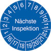Pr�fplakette - N�chste Inspektion 16-21