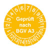 Pr�fplaketten - Gepr�ft nach BGV A3 in verschiedenen Versionen in Jahresfarbe, 