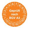 Pr�fplakette - Gepr�ft nach BGV A3 13-18