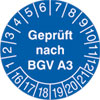 Pr�fplakette - Gepr�ft nach BGV A3 16-21