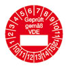 Pr�fplaketten - Gepr�ft gem�� VDE in verschiedenen Versionen