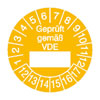 Pr�fplaketten - Gepr�ft gem�� VDE in Jahresfarbe