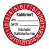 Pr�fplaketten - Kalibriert am: durch:/N�chster Kalibriertermin