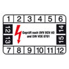 Pr�fplaketten - Gepr�ft nach UVV BGV A3 und DIN VDE 0701 / Jahreszahl: in verschiedenen Versionen