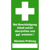 Pr�fsiegel - Erste Hilfe aus Dokumentenfolie, 9 St�ck auf Bogen