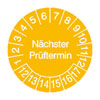 Pr�fplaketten - N�chster Pr�ftermin in Jahresfarbe