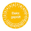 Pr�fplaketten - Elektr. gepr�ft in Jahresfarbe