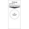 Grundplakette - Pr�fung gem�� ... wei�/schwarz