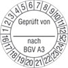 Gepr�ft von Nach BGV A3 16-25