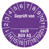 Pr�fplakette Gepr�ft von_ nach BGV A3 14