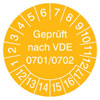 Pr�fplaketten - Gepr�ft nach VDE 0701/0702 in Jahresfarbe