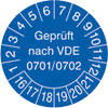 Pr�fplakette VDE 0701/0702 16-21