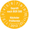 Pr�fplaketten - Gepr�ft nach BGR 500 N�chster Pr�ftermin