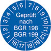Pr�fplakette  BGR 198  BGR 1 16-19