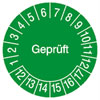 Pr�fplaketten - Gepr�ft gr�n/wei�