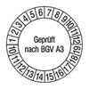 Pr�fplaketten - Gepr�ft nach BGV A3