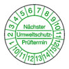 Pr�fplaketten - N�chster Umweltschutz-Pr�ftermin