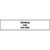 Kabelpr�fplaketten - individuell nach Kundenangaben PVC-Folie transparent, Druck 1-farbig nach Wahl