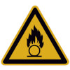 Warnschild Warnung vor brandf�rdernden Stoffen