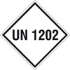 UN 1202 auf Rolle Einzeletiketten, selbstklebende PE-Folie
