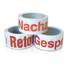 Klebeb�nder zur Qualit�tssicherung Text: Gesperrt wei�/rot, 5,0 cm breit, 66 m auf Rolle