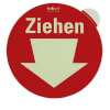 EverGlow T�rschild langnachleuchtend Motiv: Ziehen + Pfeil, einseitig bedruckt
