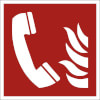 Brandschutzschilder - nachleuchtend Brandmeldetelefon