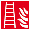Internationale Brandschutzkennzeichnung EverGlow Aluschild, Symbol: Feuerleiter
