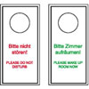 Hinweisschilder f�r Gastst�tten, Pensionen, Hotels Anh�nger f�r T�rklinken, deutsch/englisch