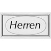 Textschilder zur Raumkennzeichnung Herren