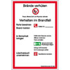 Aushang Brandschutzordnung Teil A gem. DIN 14096-1