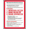Aushang Betriebs-Brandschutzordnung