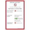 Aushang Brandschutzordnung Teil A gem. DIN 14096-1