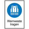 Gebots-Kombischild, Warnweste tragen