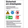 Sicherheitsaushang Sicherheit am Arbeitsplatz