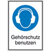 Gebots-Kombischild, Geh�rschutz benutzen,