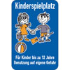 Schilder Spielplatzschilder Spielplatzschild, Kinderspielplatz
