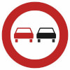 Verkehrsschilder nach StVO - Nr. 276 �berholverbot f�r Kraftfahrzeuge aller Art