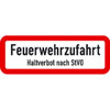 Verkehrsschilder nach StVO - Nr. 3000a Feuerwehrzufahrt - Haltverbot nach StVO