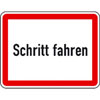 Verkehrsschilder nach StVO - Nr. 80 Schritt fahren
