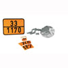 Gefahrentafel nach GGVS/ADR, Zifferntafel f�r Tankfahrzeuge zur Kennzeichnung von Gefahrgut