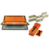 Gefahrentafel nach GGVS/ADR Zifferntafel, klappbar, verz. Stahlblech, orange Reflexfolie,