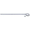 Auslegehalterung f�r Rohrpfosten mit 6 cm � aus feuerverzinktem Flachstahl