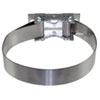 Universalbandschelle f�r Pfosten aller Art aus feuerverzinktem Stahl