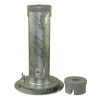 Bodenh�lse mit Unterplatte feuerverzinkter Stahl,